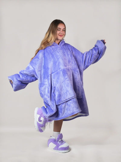 Cozy Purple 🦄 – Oversized Hoodie Blanket
