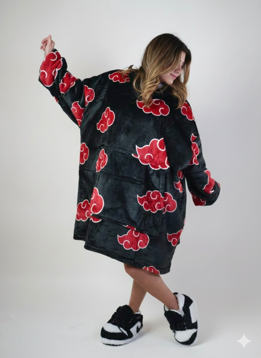 Cozy Naruto oversized hoodie blanket, detail view - Cozify Lebanon
