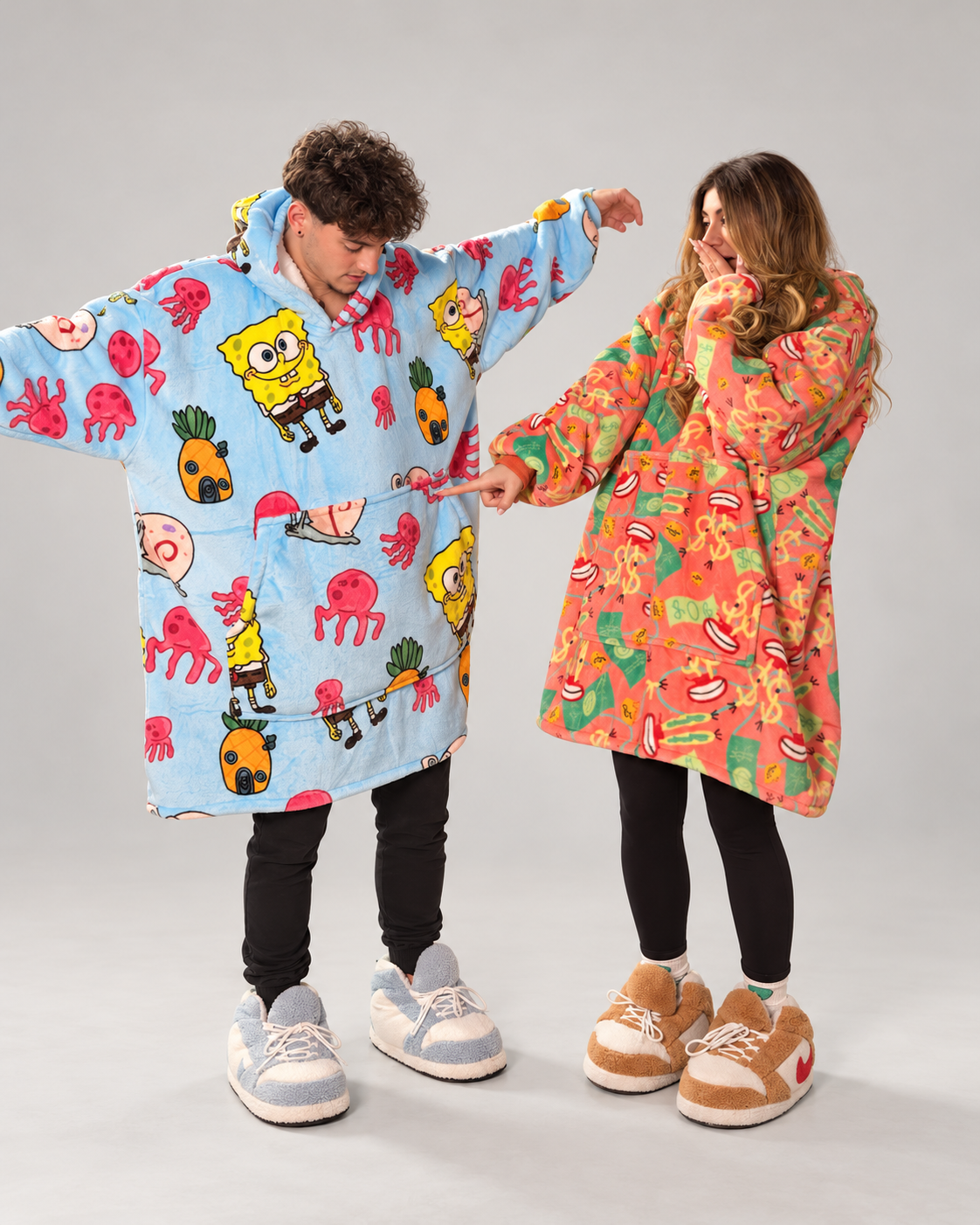Cozy Couple Bundle duo oversized hoodie blankets - Cozify Lebanon
