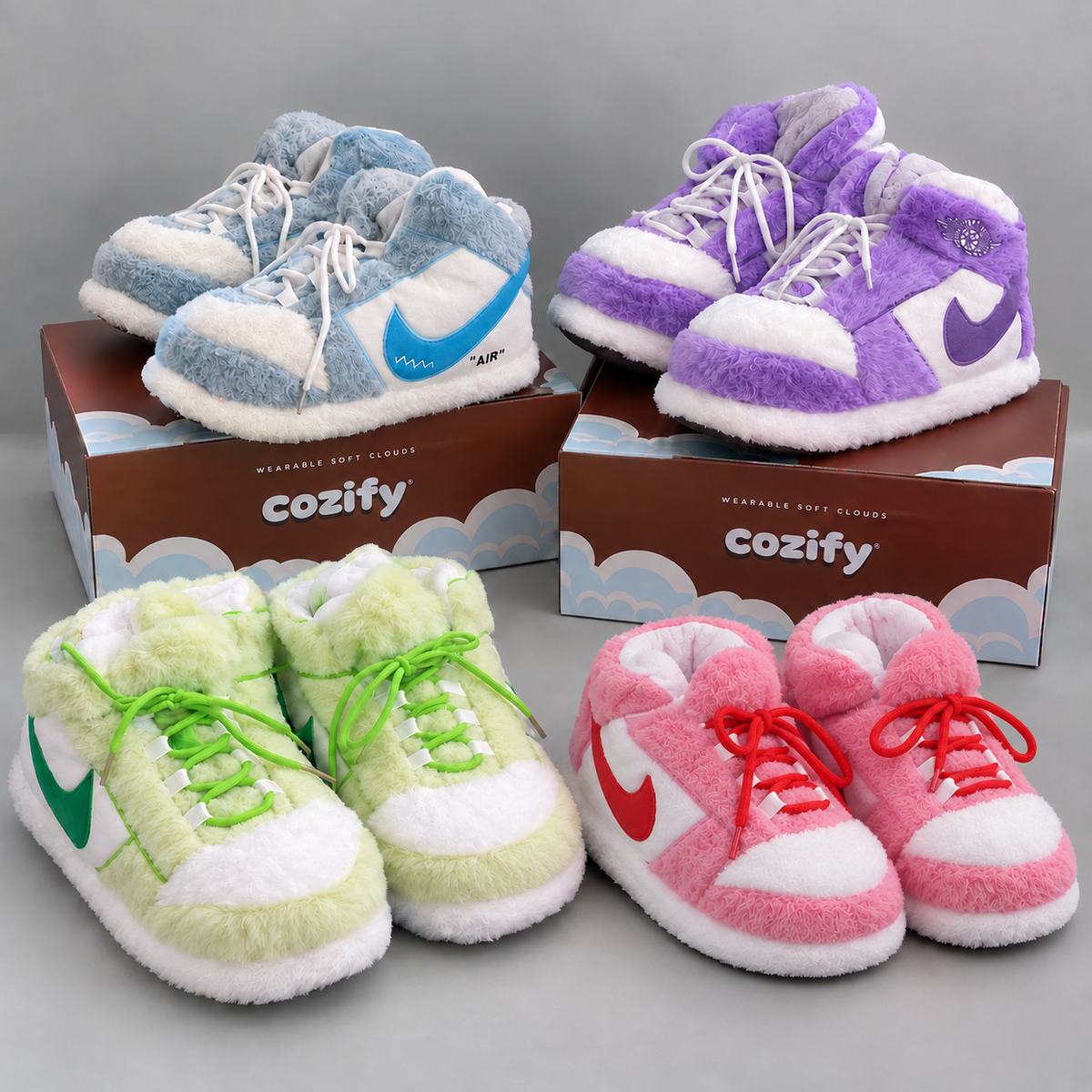 Cozy Family Slipper Bundle fluffy slippers for the whole family - Cozify Lebanon