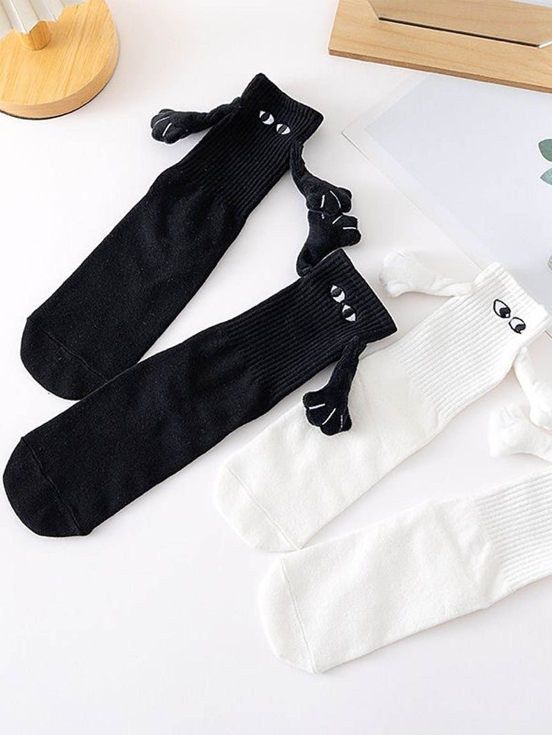 Cozy Handshake magnetic couple socks, Back View - Cozify Lebanon