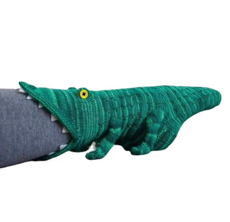Cozy T-Rex dinosaur socks, Detail View - Cozify Lebanon