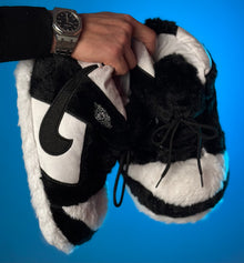 Black slippers