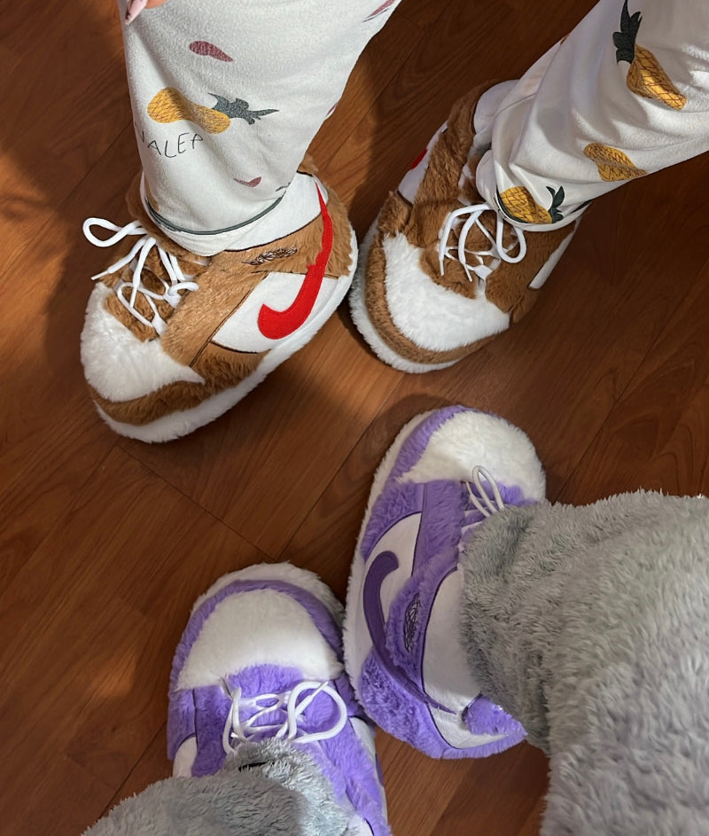 Cozy Duo Slippers Bundle in brown and purple — Cozify Lebanon