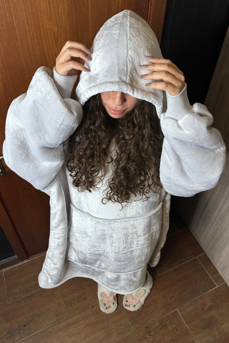Oversized sherpa-lined wearable blanket hoodie in cozy design – unisex fleece hoodie blanket for men, women and teens, perfect as Christmas or birthday gift – essentials hoodie in Lebanon